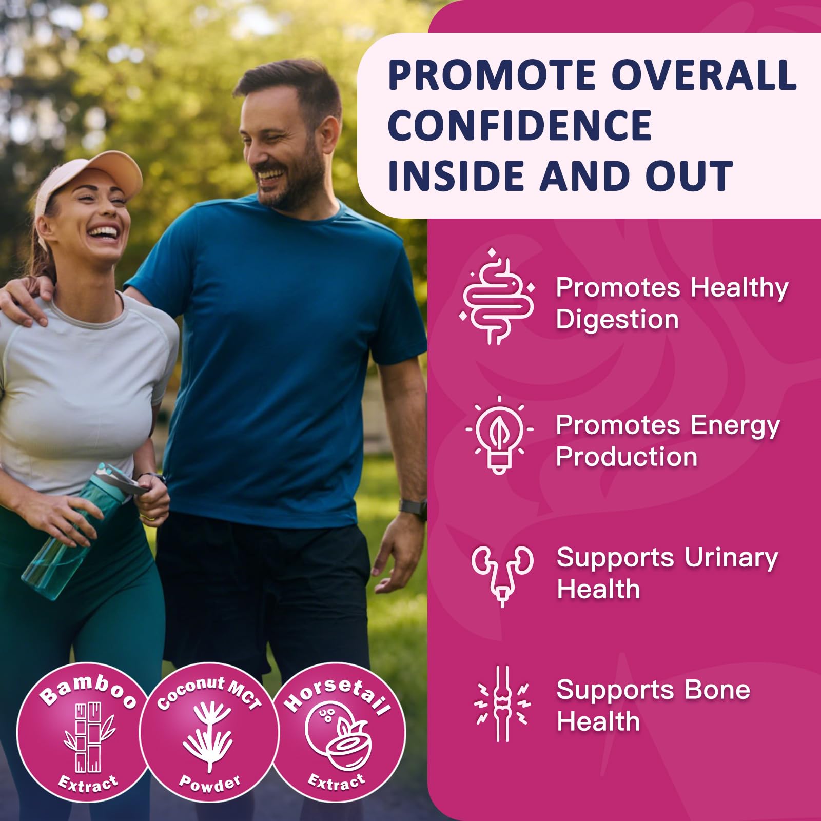 Gummies supporting hair, skin and nails