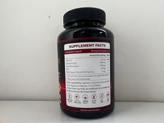 Label highlighting Trans-Resveratrol, PQQ, and Vitamin E