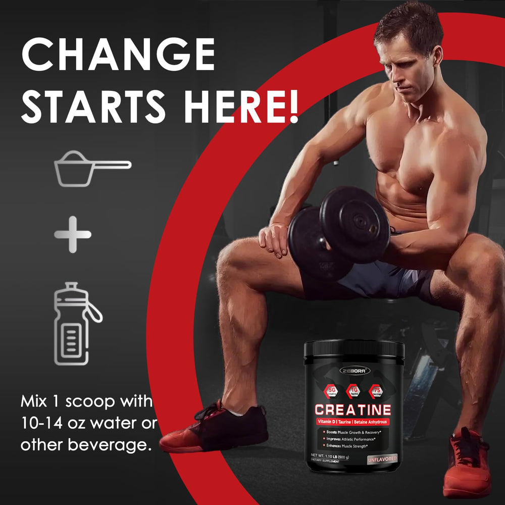 ZEBORA Creatine Monohydrate product packaging
