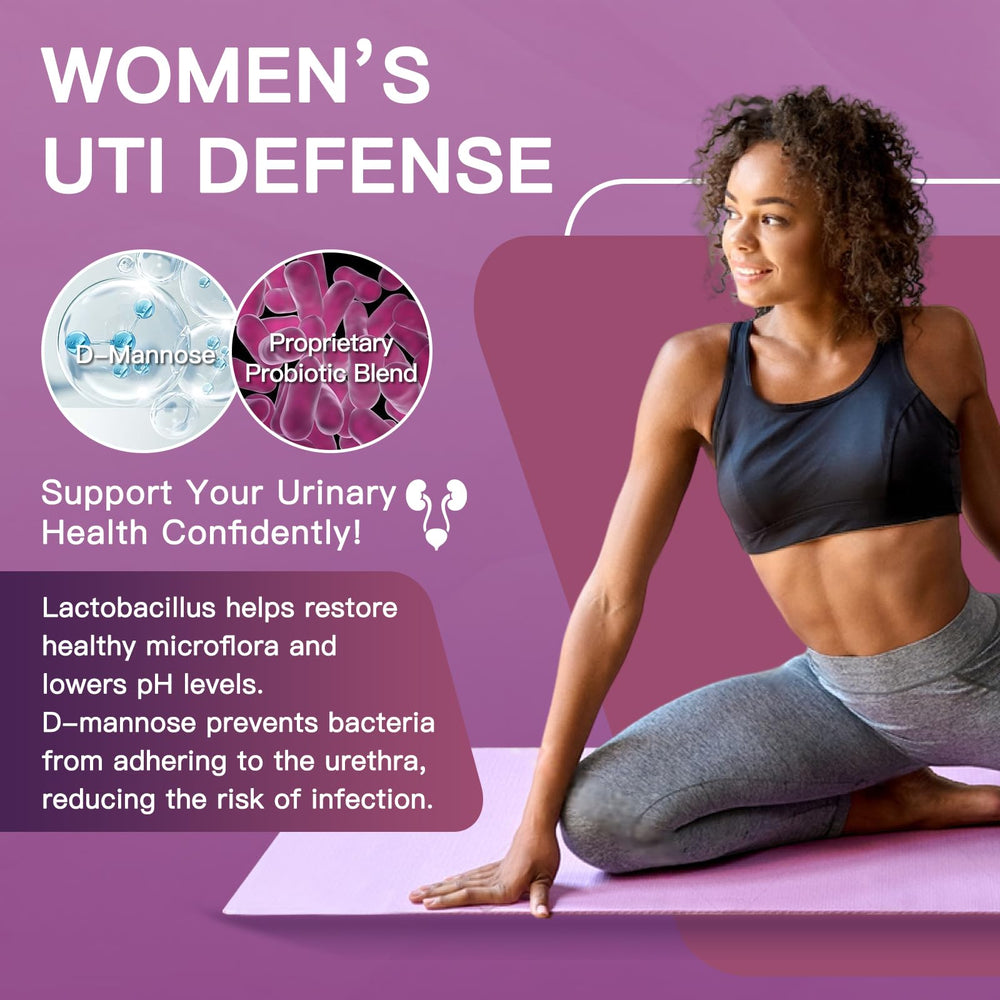 D-Mannose and women's probiotics depiction