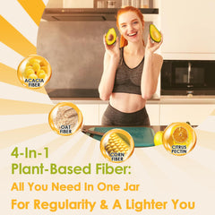 Ingredients: acacia fiber, oat fiber, corn fiber, citrus pectin
