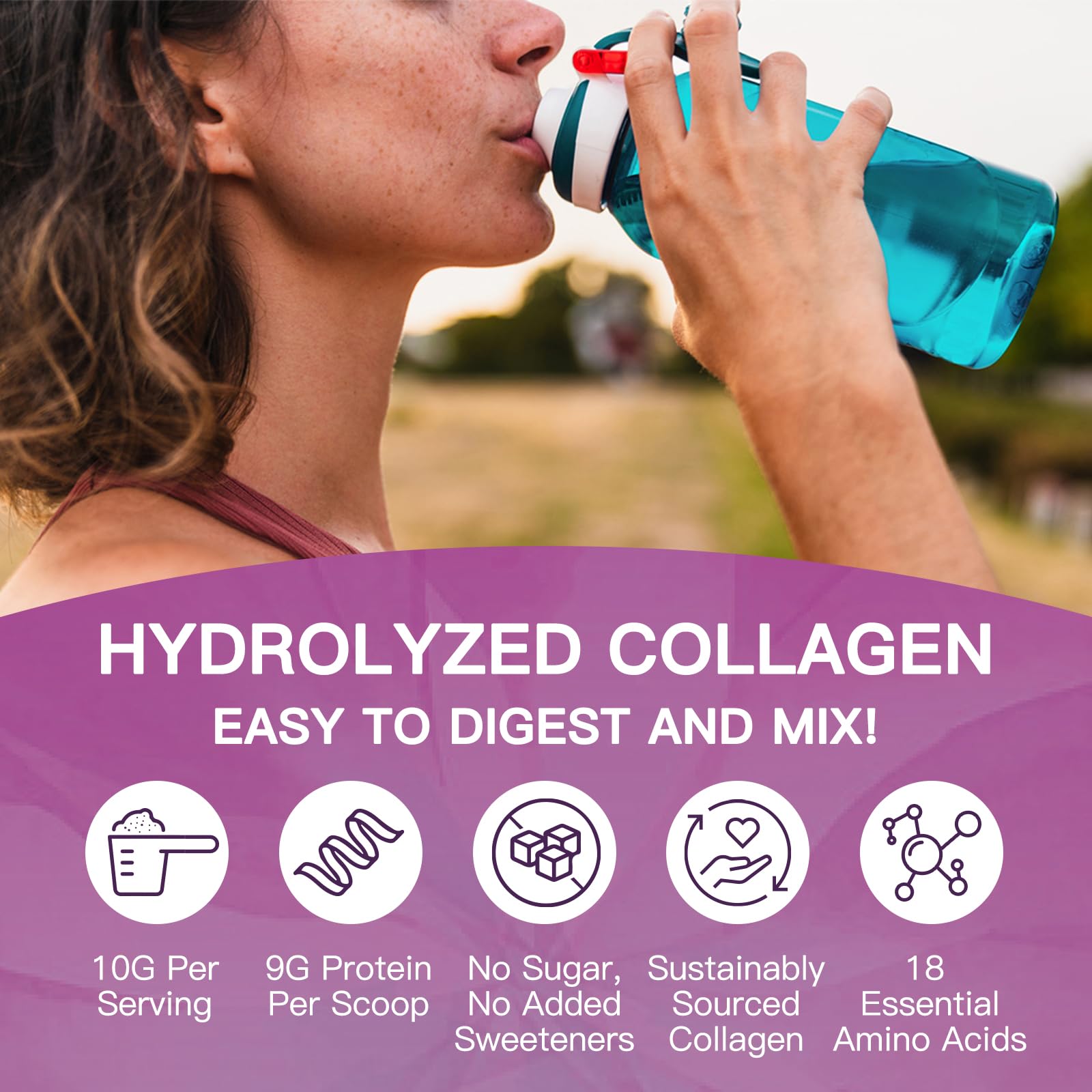 Benefits: healthier hair, stronger nails, radiant skin