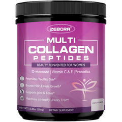 ZEBORA product packaging for Women's Multi Collagen Peptides