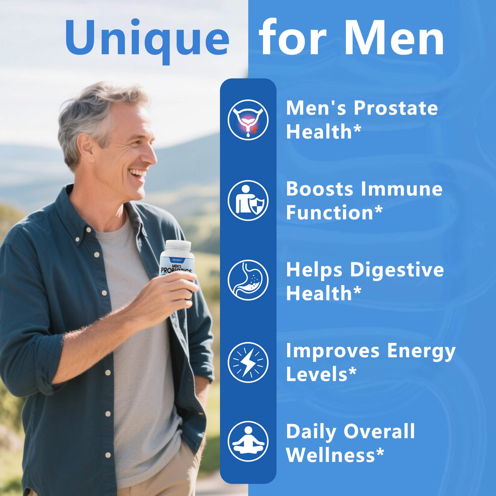 Graphic showing 35 strains with digestive enzymes