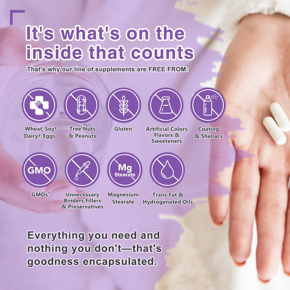 Vegan, non-GMO probiotic capsules and lifestyle branding