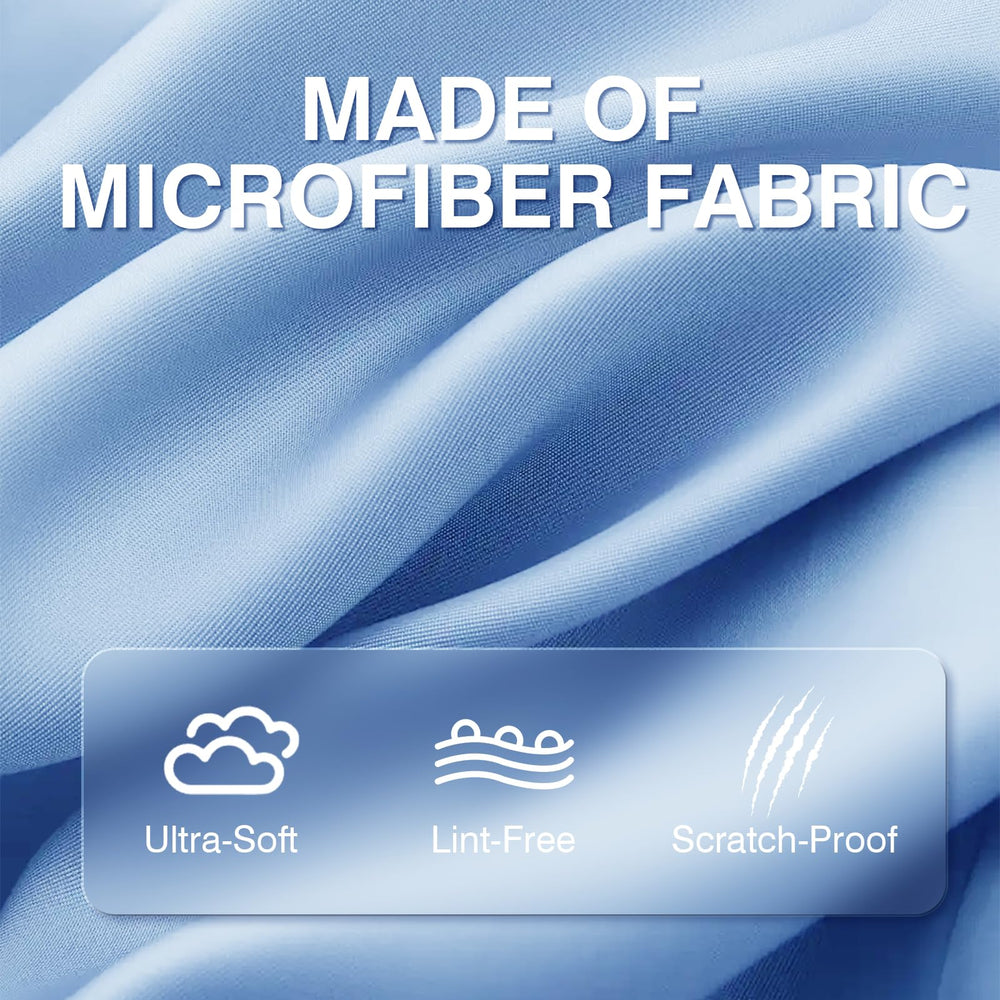 Close-up of 6x7 inch microfiber cleaning cloths