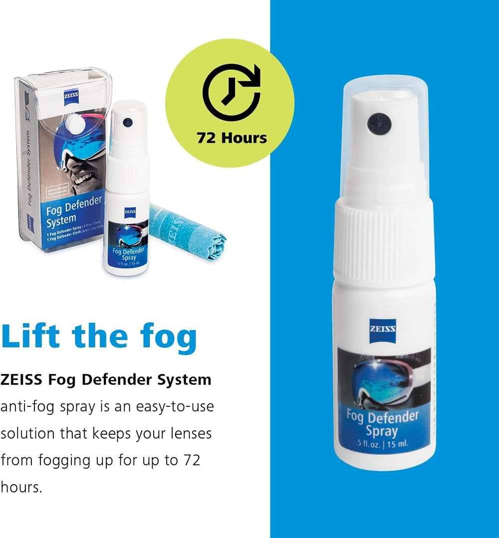 ZEISS Fog Defender System microfiber cloth included