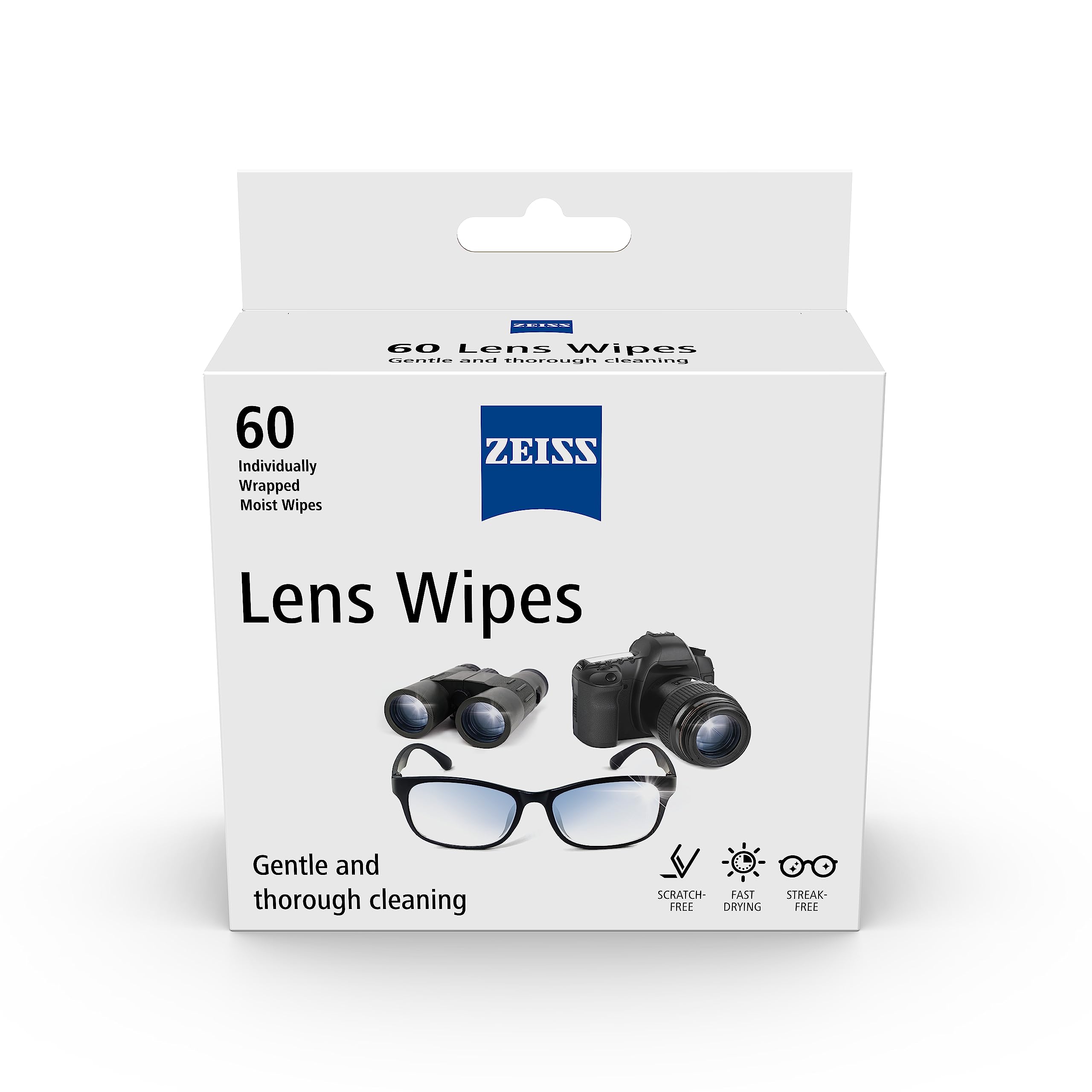 ZEISS Lens Cleaning Wipes 60-count box