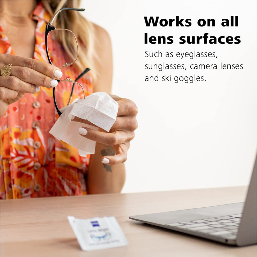 Wipes suitable for binoculars, glasses, sunglasses, cameras and scopes