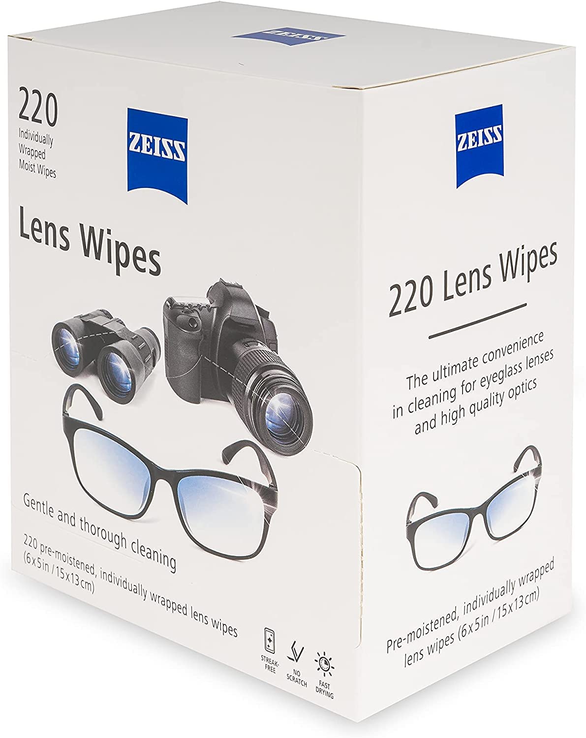 ZEISS lens cleaning wipes individually wrapped