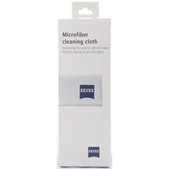 Close-up texture of Zeiss microfiber cleaning cloth