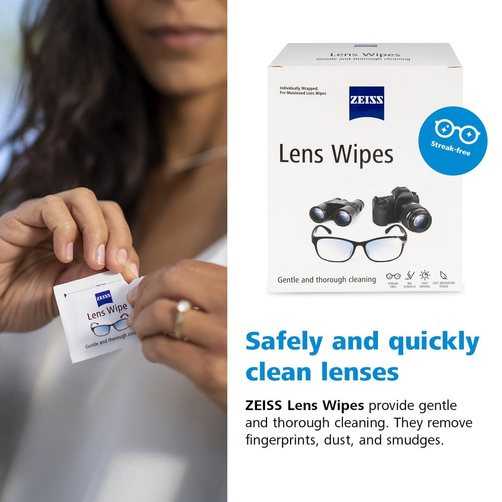 Non-abrasive ultra-soft lens wipes