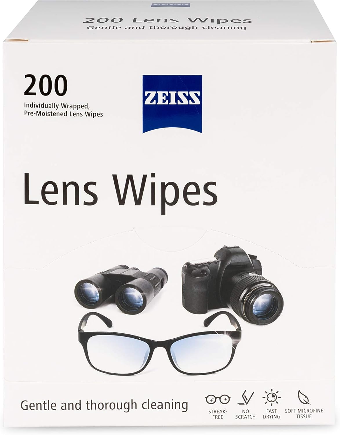 ZEISS Pre-Moistened Lens Wipes package front