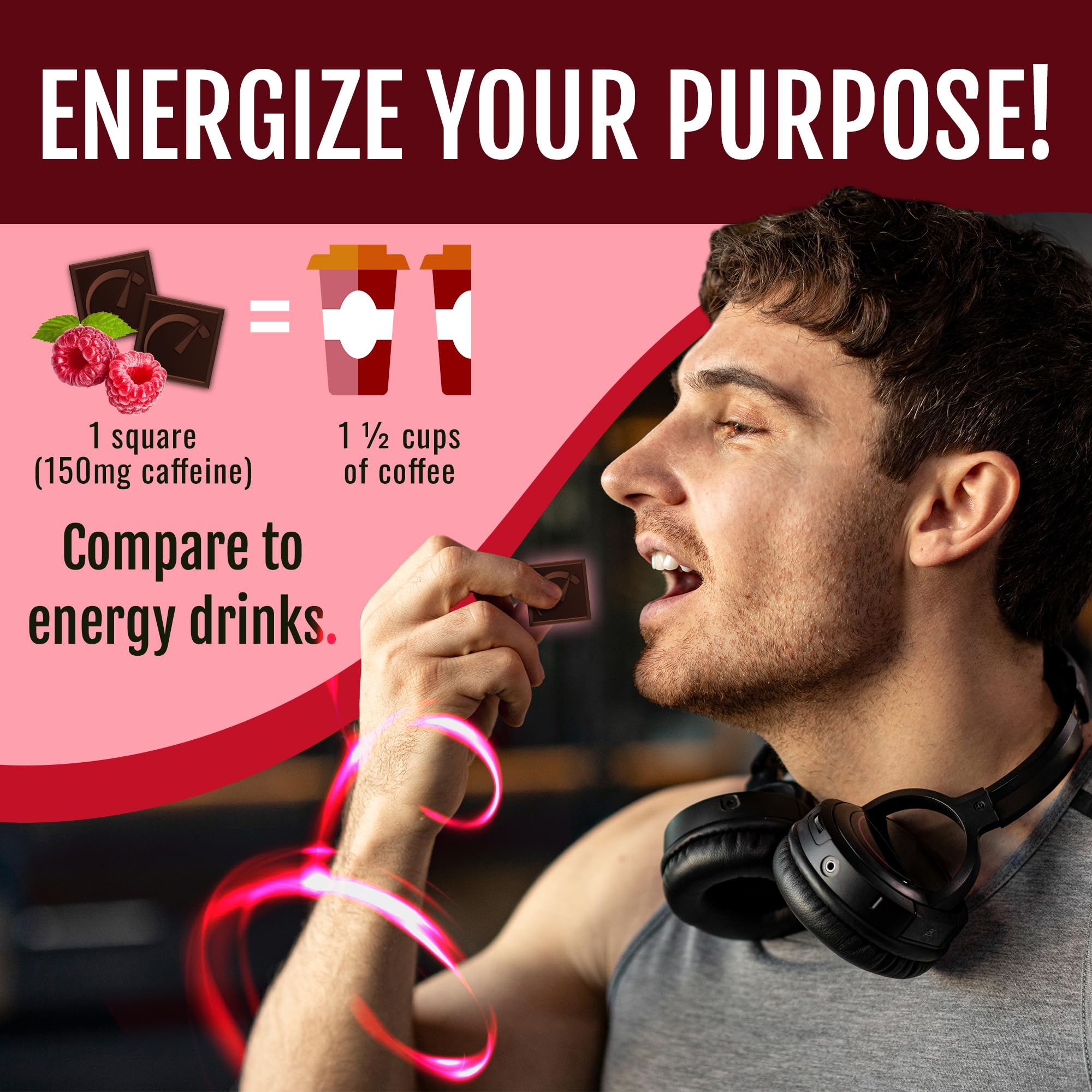 ZenEvo Driving Energy Bite in gym bag for on-the-go energy.