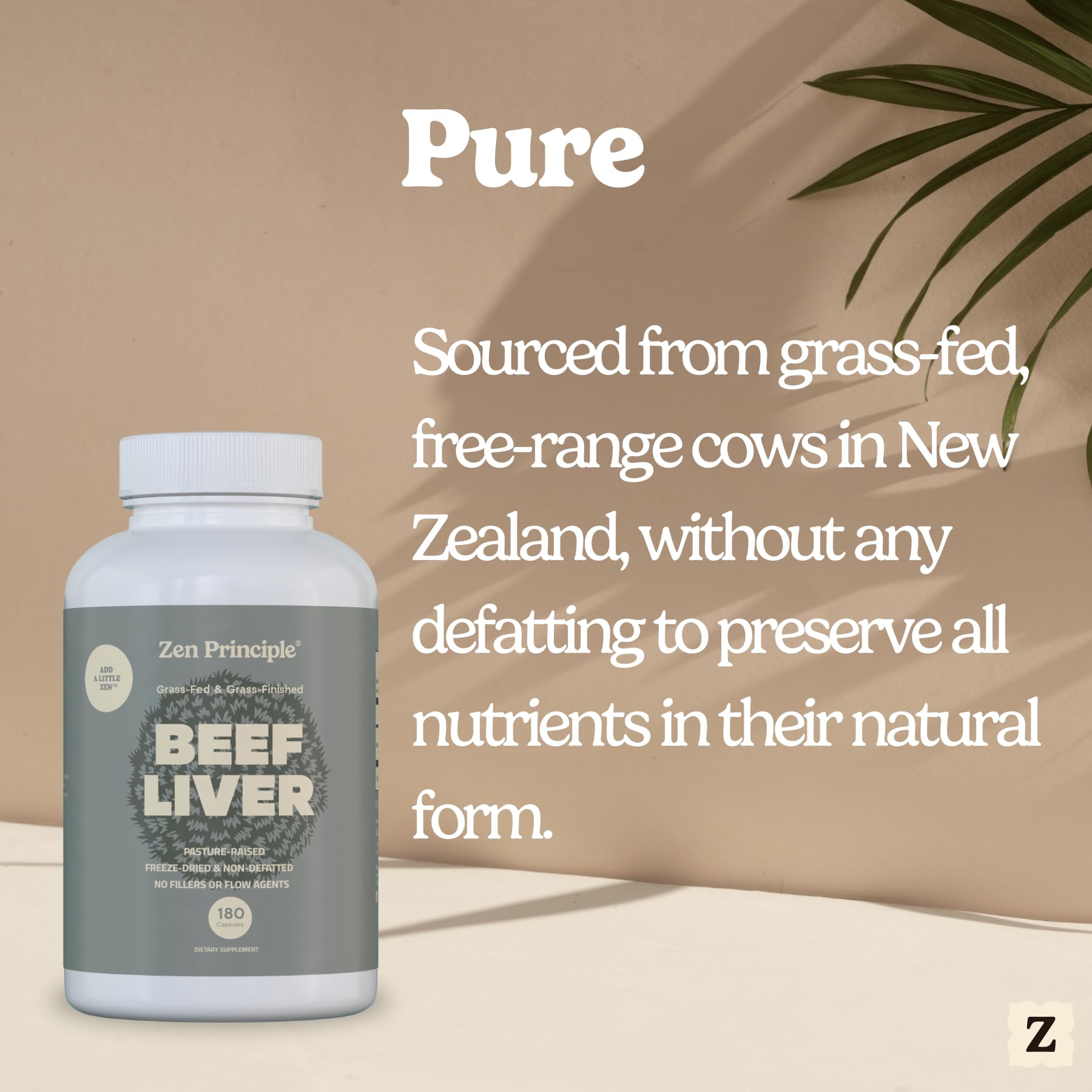 Natural New Zealand pasture landscape with product imagery