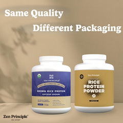 Zen Principle protein shaker with brown rice protein vegan fitness fuel