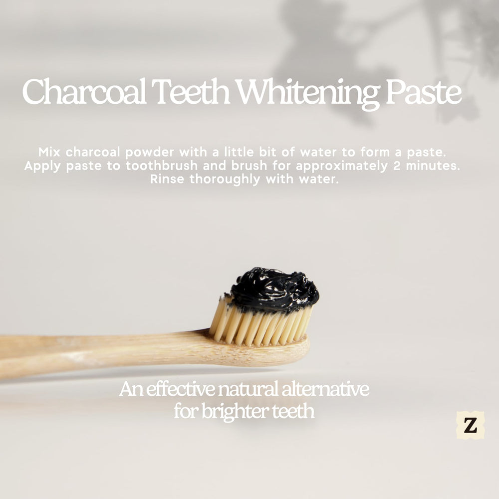 Charcoal powder supporting digestion and gut health