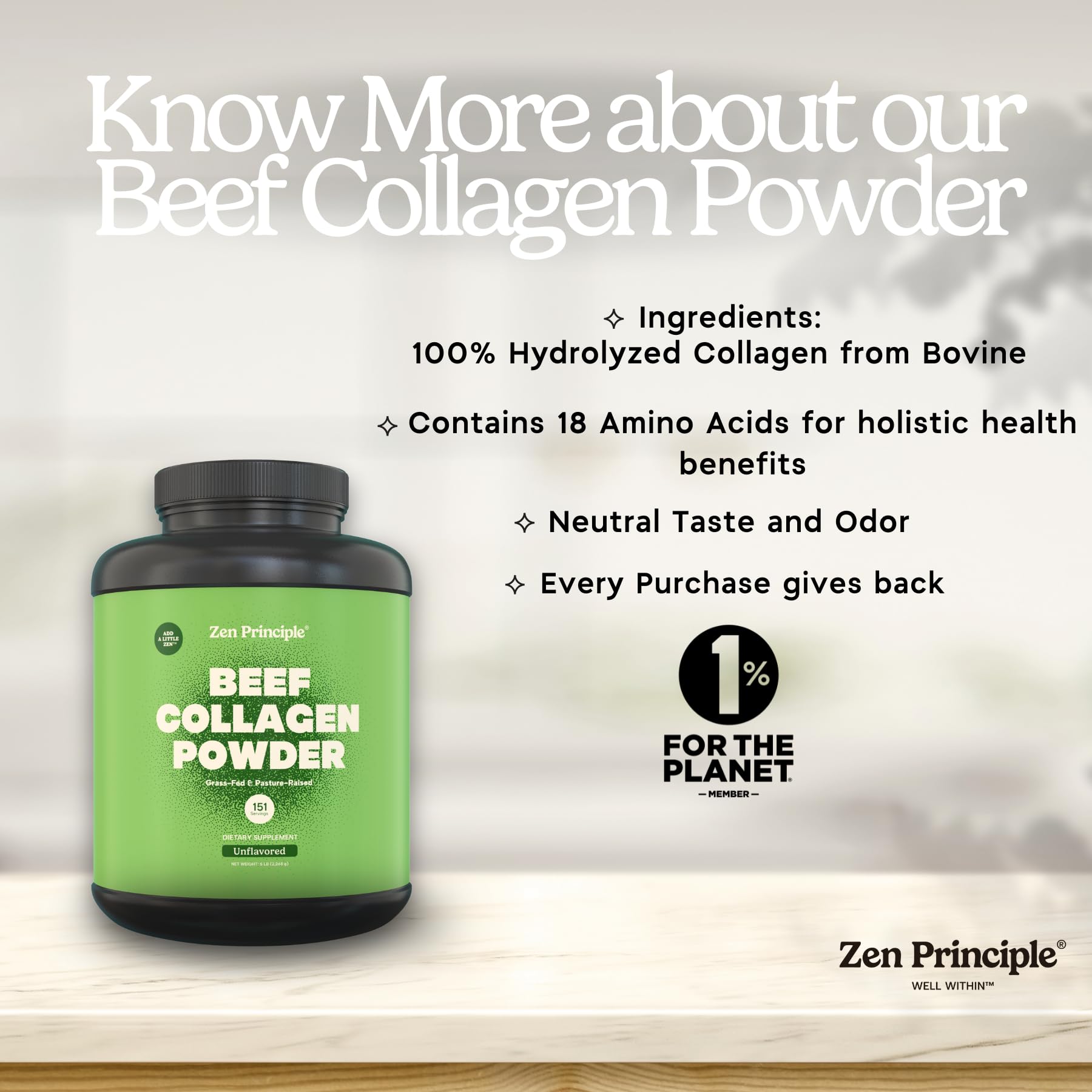 Paleo and Keto friendly collagen powder