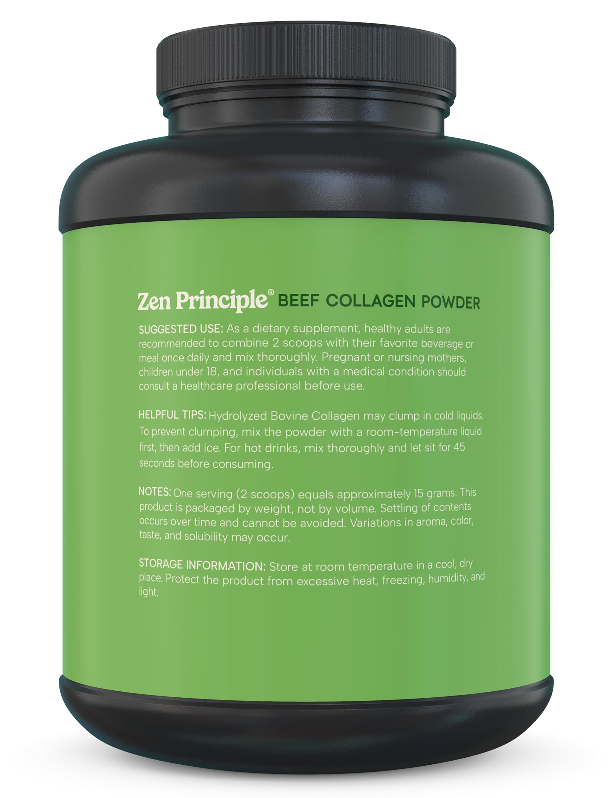 Dissolution of agglomerated collagen in cold liquid