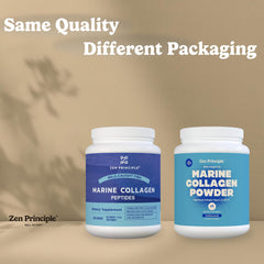 Zen Principle Marine Collagen Peptides Powder bottle with label