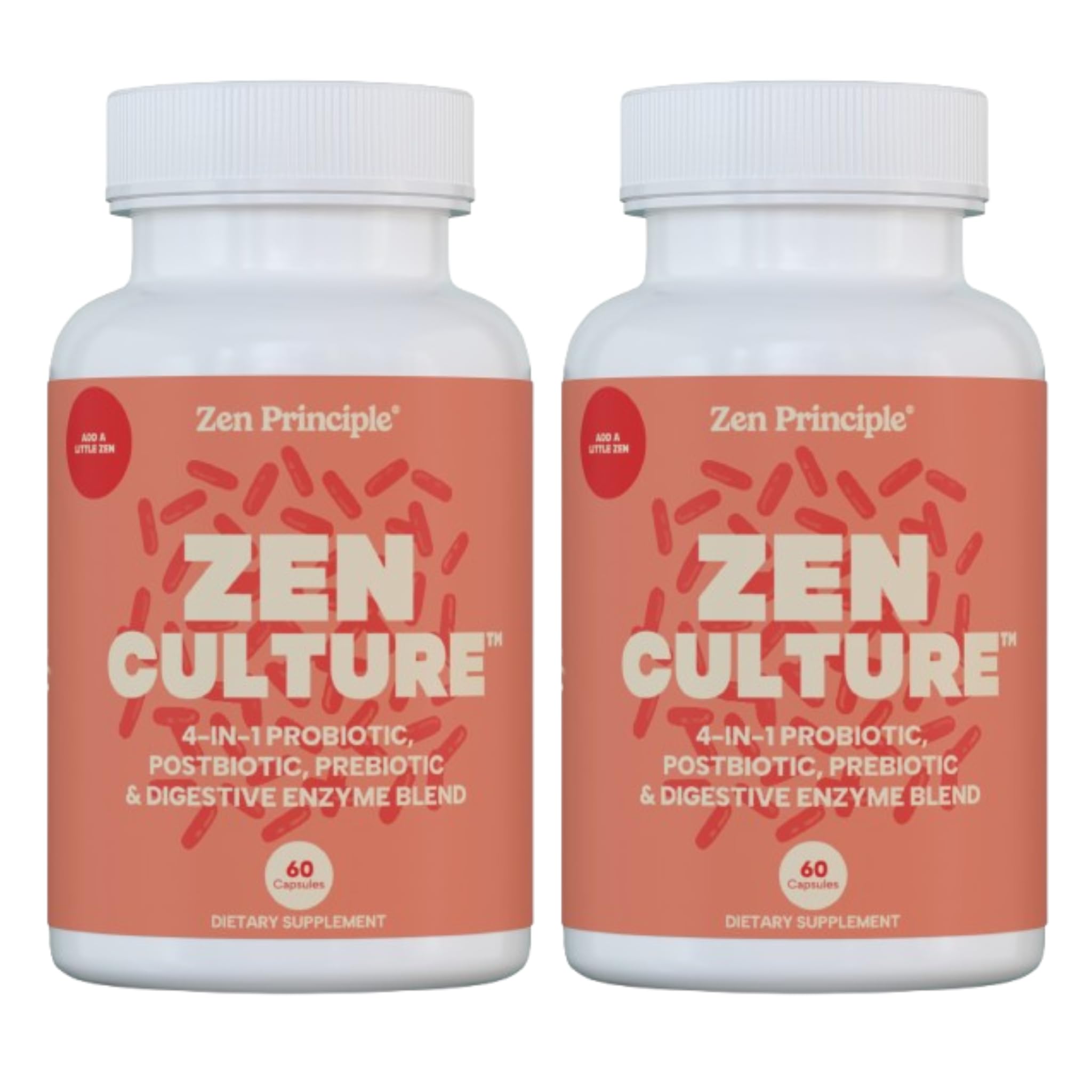 Zen Principle Zenculture packaging featuring Zen Principle branding and 120 capsules