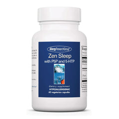 Zen Sleep GABA L-Theanine bottle label with 60 vegetarian capsules