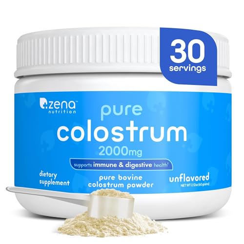 Zena Nutrition Bovine Colostrum Powder bottle front view