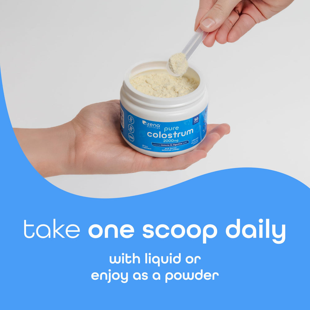 Grass-fed and ethically sourced bovine colostrum