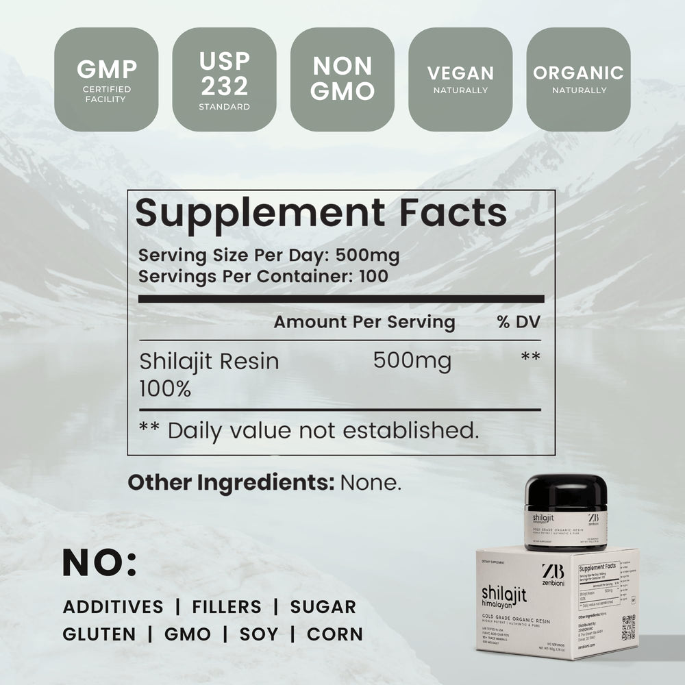 50g jar providing a 100-day supply at 500 mg daily