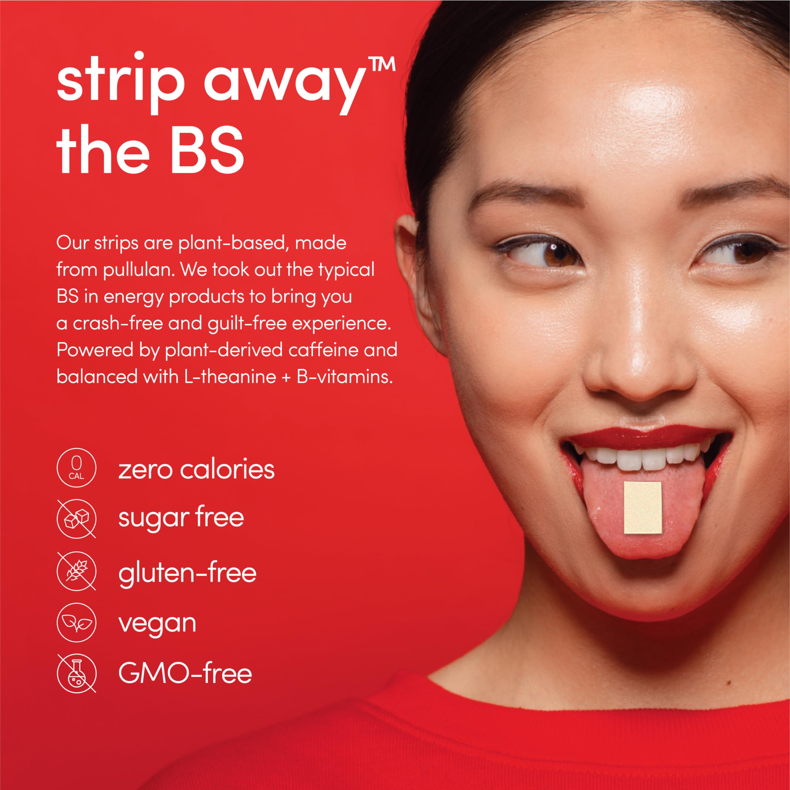 ZENERGY Mint Energy Strips strip-out shows individual strip and fast absorption.