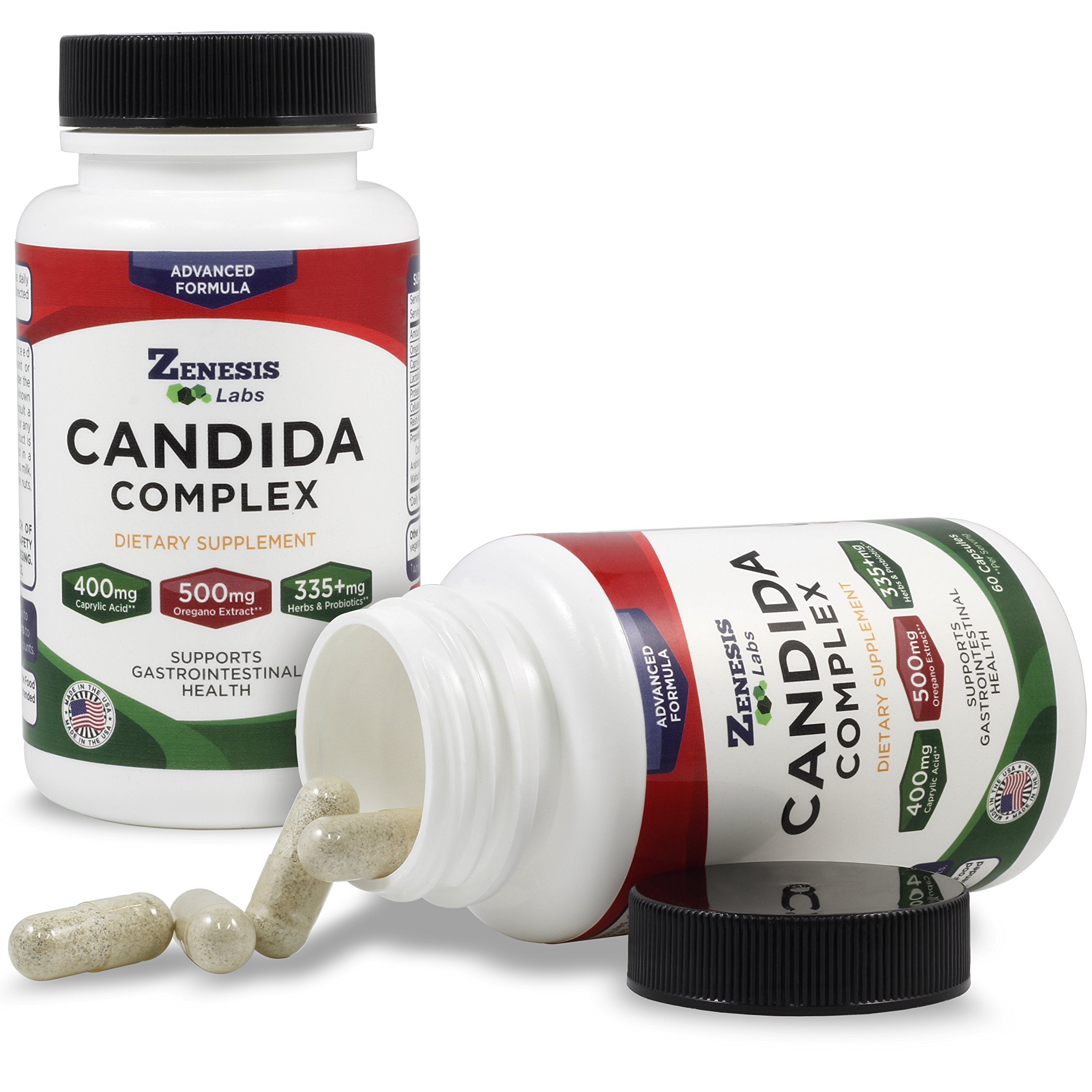Oregano extract label for Zenesis Candida Cleanse