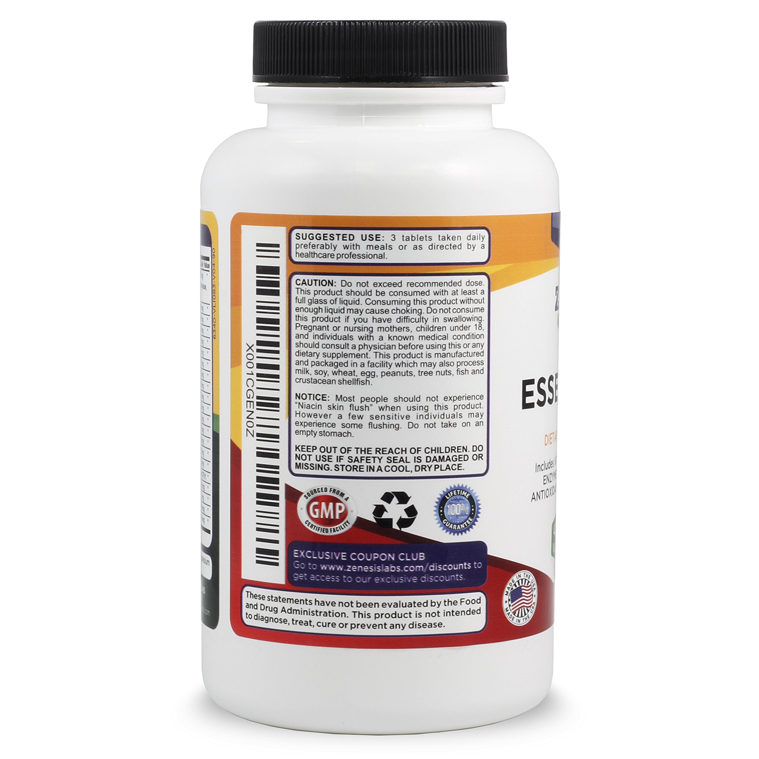 110% lifetime guarantee badge for Zenesis Labs Essentials