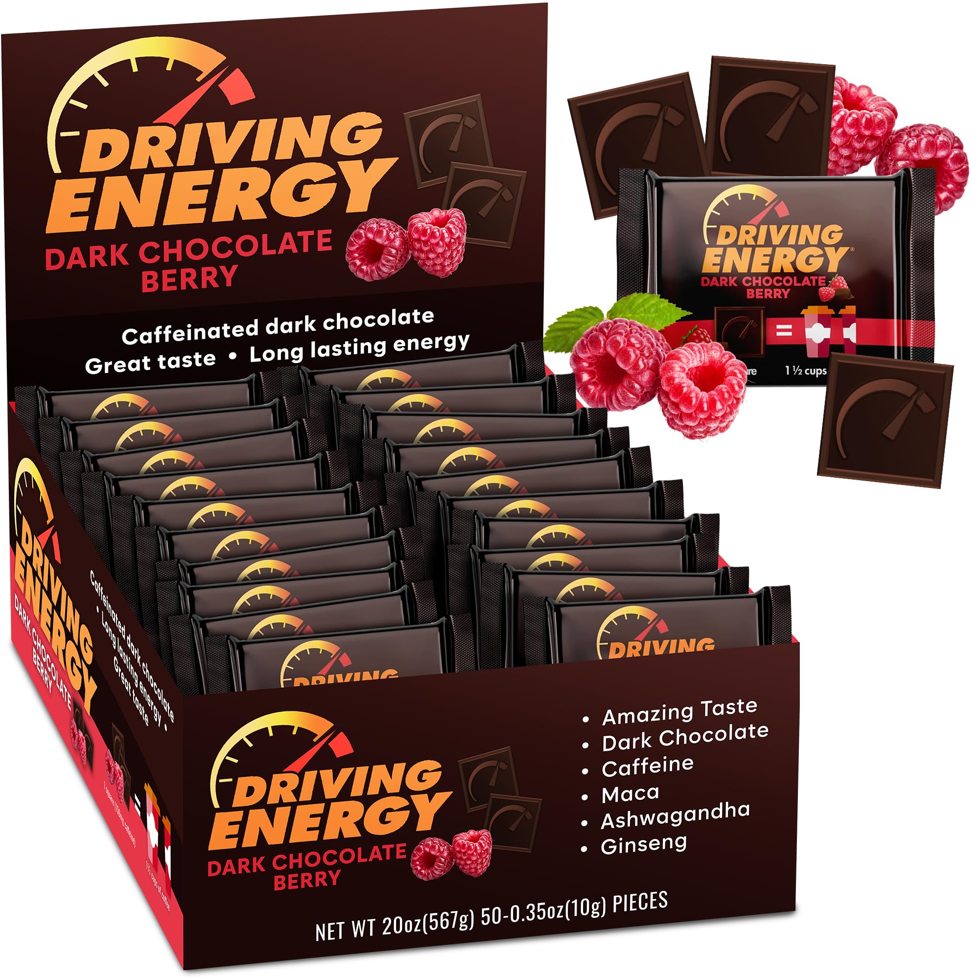 ZenEvo Driving Energy Bites pack for on-the-go energy and flavor.