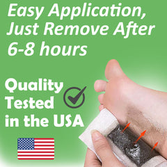 Nighttime sleep scene with ZenFoot pads on the feet