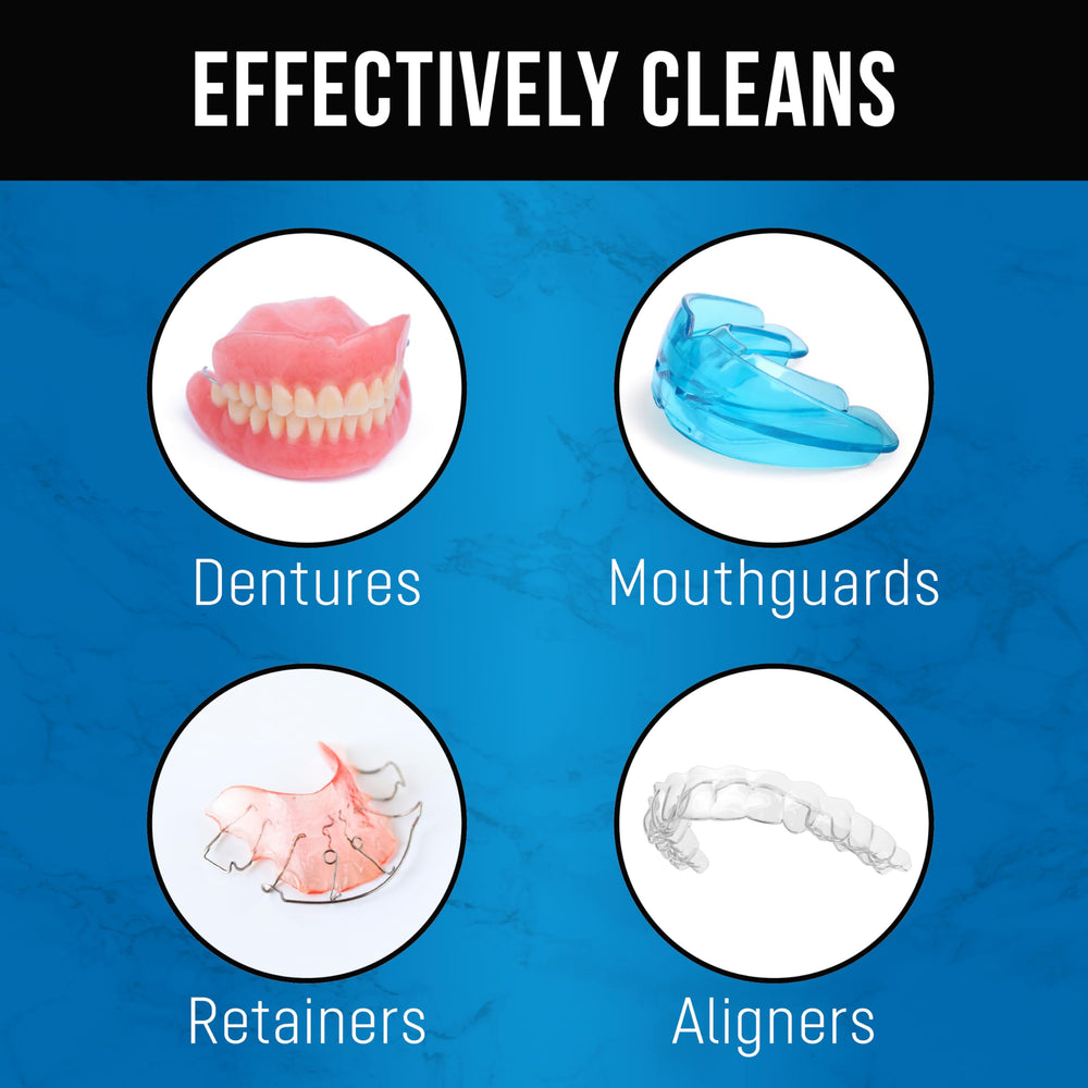 Aligners soaking in ZENGATE cleaner