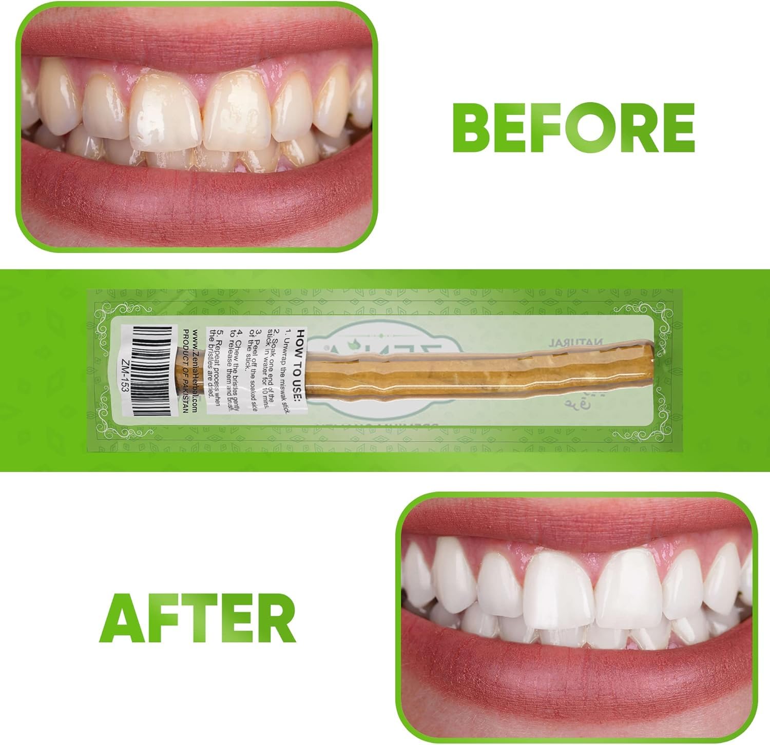 Eco-friendly traditional oral care with Zenia Miswak (plastic-free)
