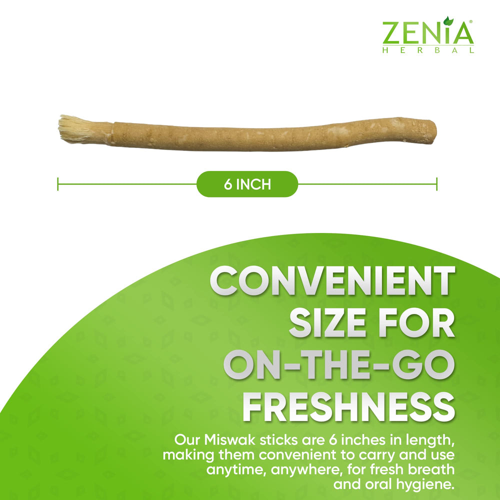 Miswak sticks for on-the-go dental hygiene