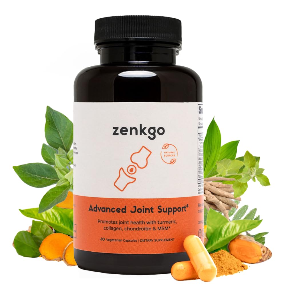 Front view of Zenkgo joint support bottle on white background