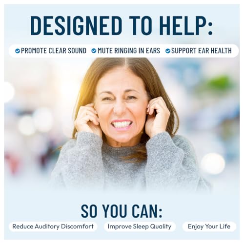 Graphic illustrating clear sound and reduced tinnitus