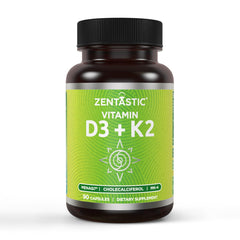 Zentastic Vitamin D3 K2 bottle front label