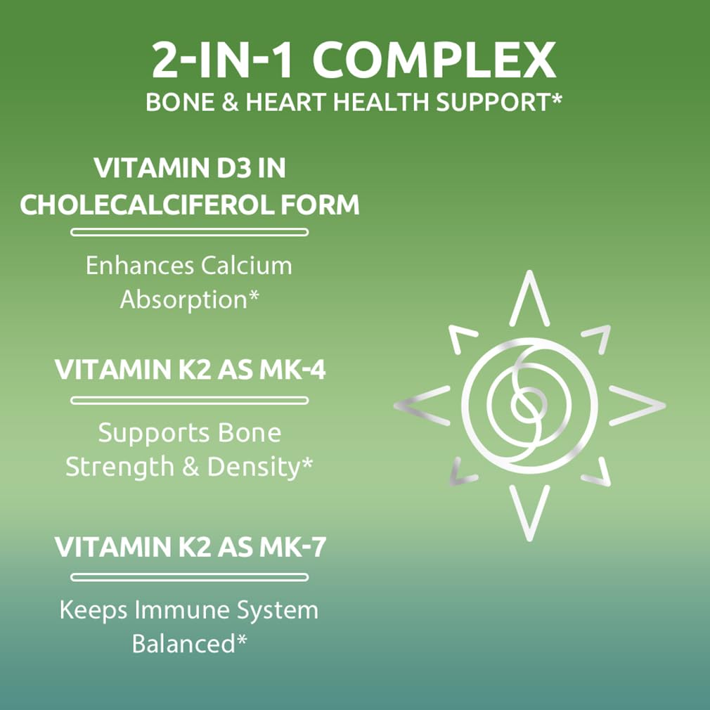 MK-7 and MK-4 vitamin K2 support illustration
