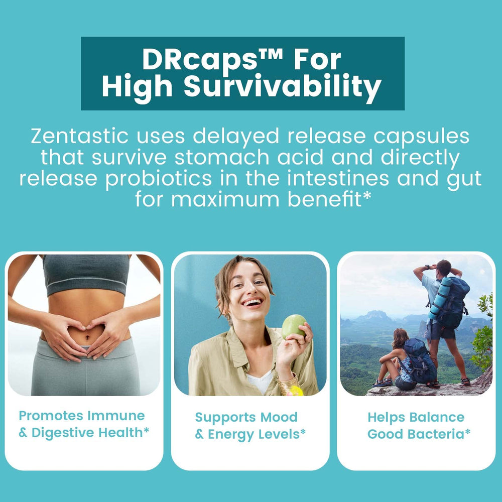 Non-GMO, gluten-free, soy-free Zentastic probiotic formula