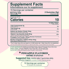 Close-up of pineapple gummies highlighting tropical flavor