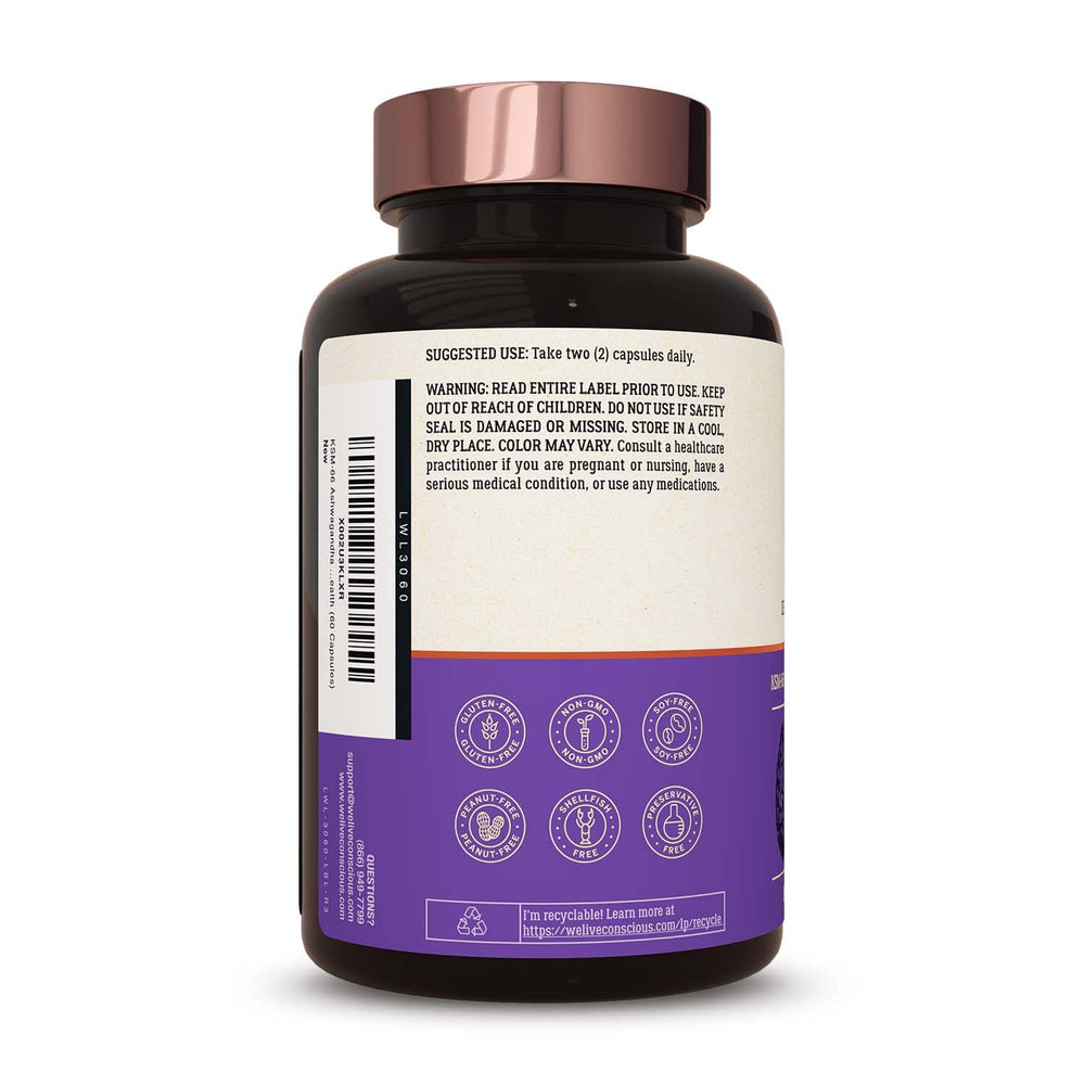 Lifestyle shot: person taking ZenWell supplement for stress relief
