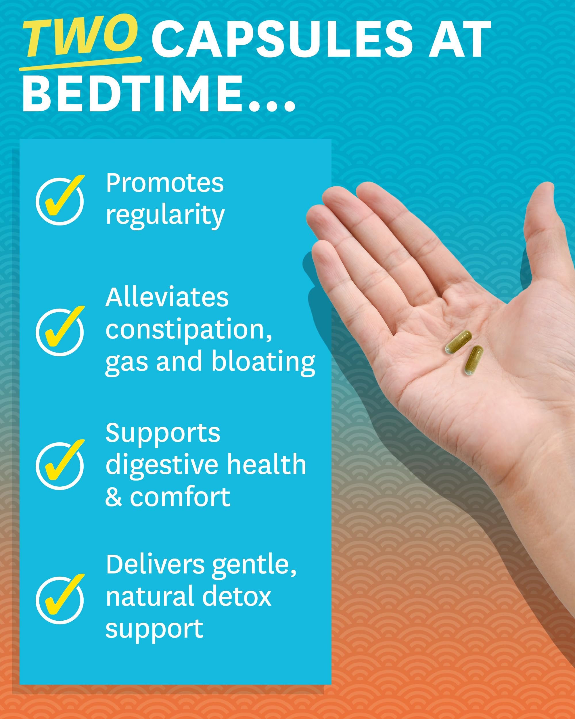 Close-up of Zenwise colon detox capsules