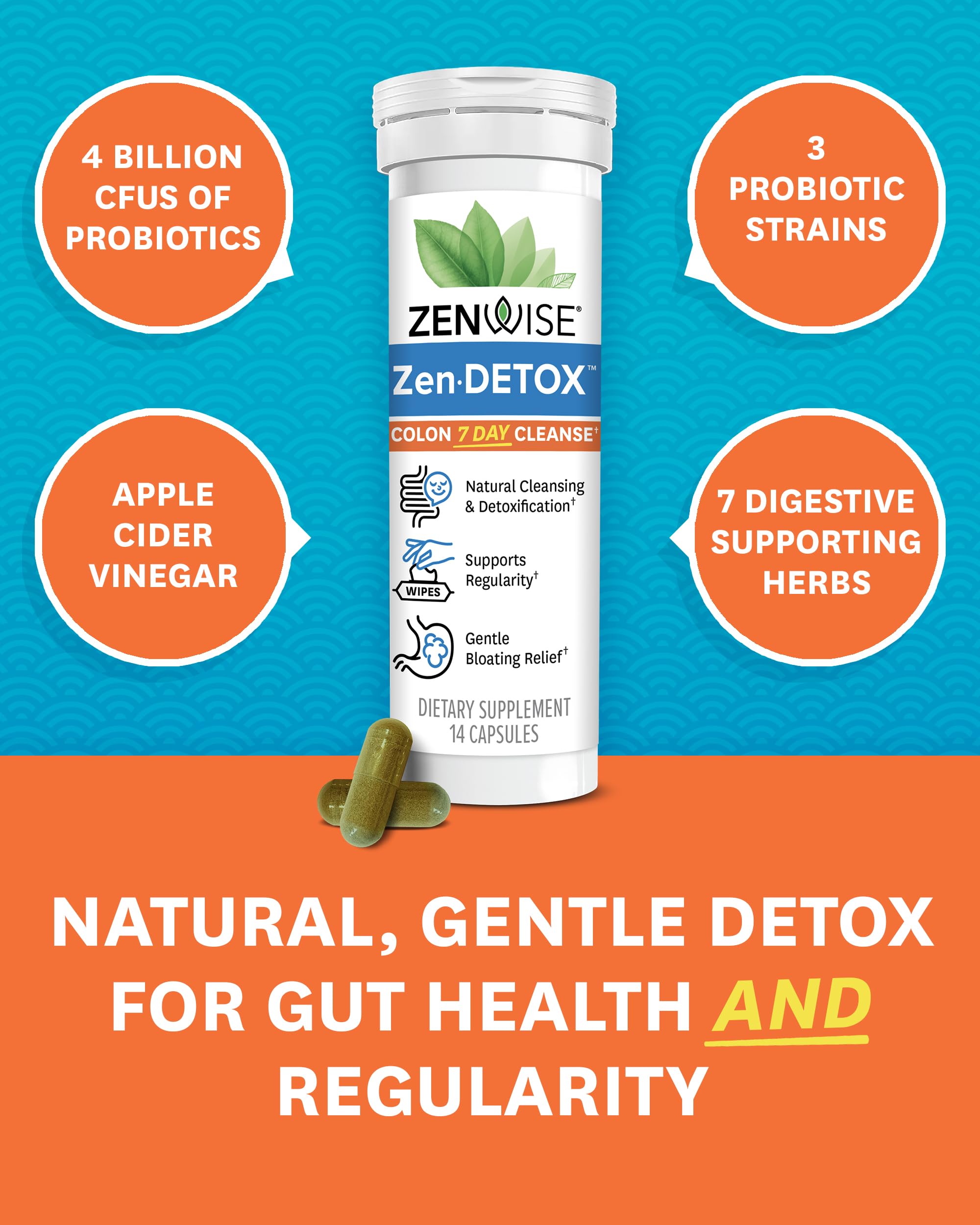 Probiotics included in Zenwise colon detox