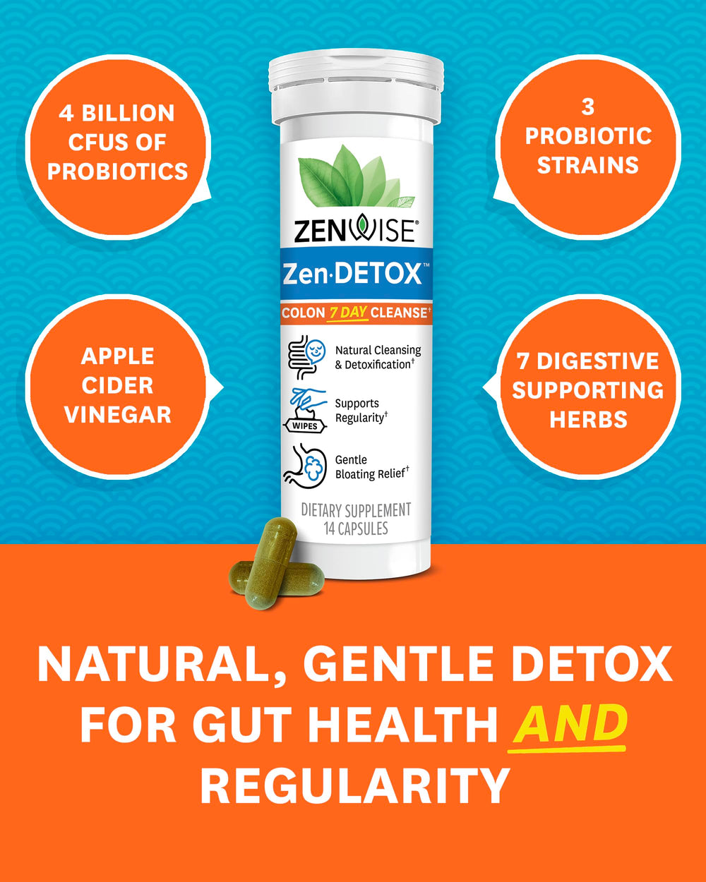 Probiotics included in Zenwise colon detox