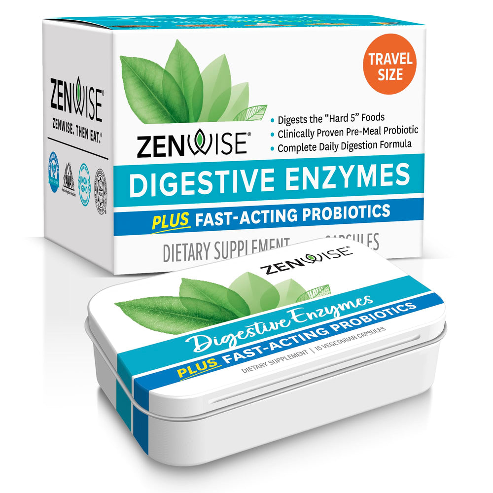 Zenwise Digestive Enzymes with Bromelain bottle — 15 count