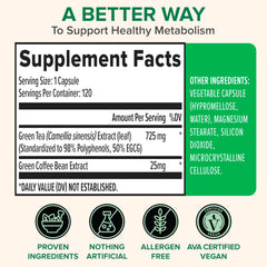 Label showing ingredients and supplement facts