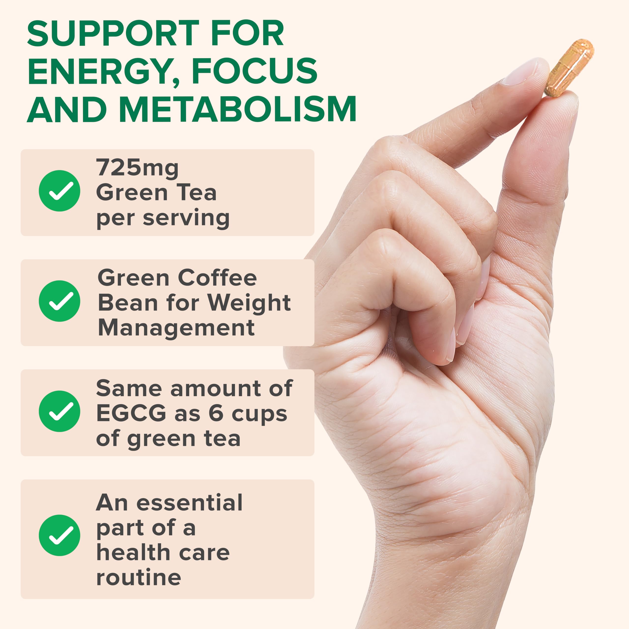 Packaging note on cognitive support and focus